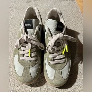 Verbenas Green Suede Sneakers (Size EU 37)